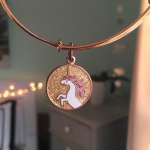 Gold Alex and Ani Unicorn Braclet